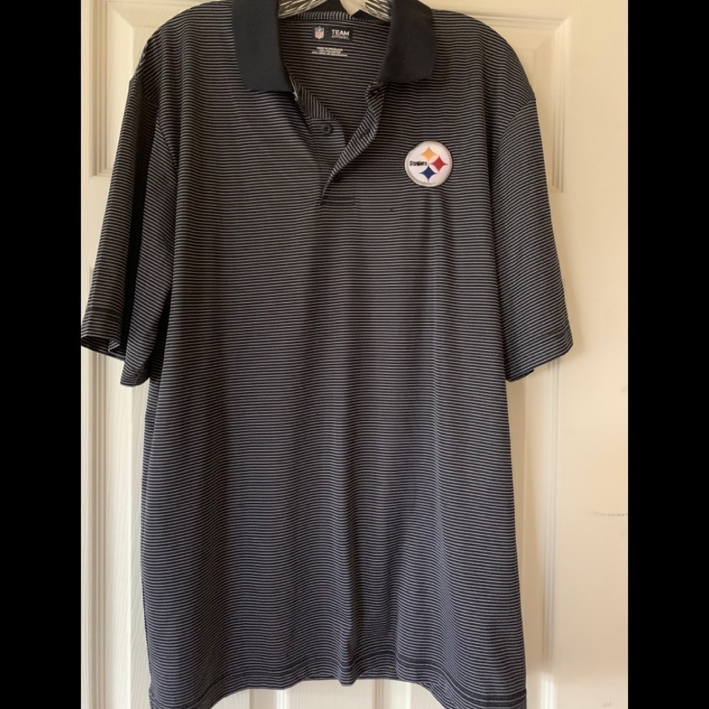 Steelers golf shirt. Size L